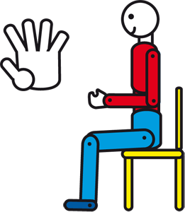 ejercicio para la esclerosis múltiple con los dedos