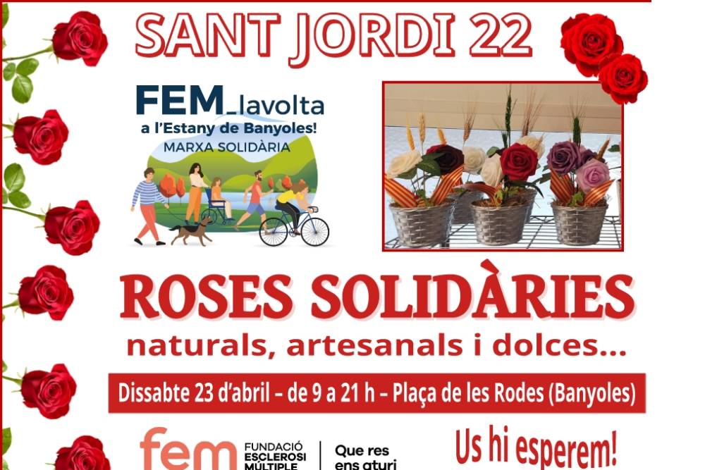 Roses solidàries per l'esclerosi múltiple a Banyoles